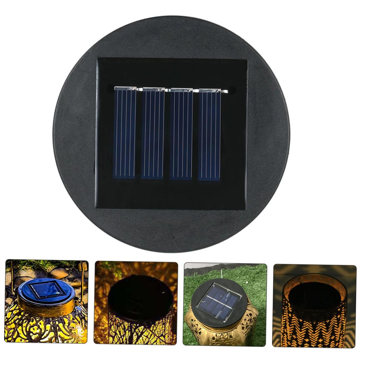 balacoo 3pcs Hanging Lanterns Battery Box Solar Light Tops Part Battery Operated Lanterns