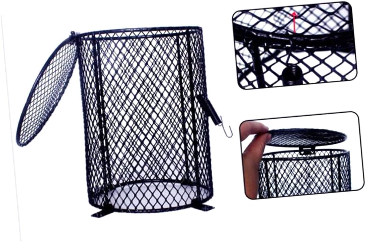 Toddmomy Turtle Enclosure Accessory Scald Lampshade Cover for Reptile Habitat Heat Lamp Safety Construction