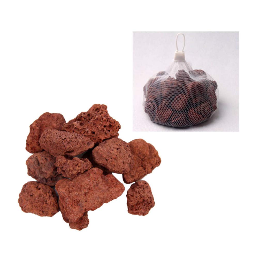 VILLCASE Rocce Vulcaniche per Acquari 2.4 Pollici Pietra Lavica 450G Materiale Filtrante Decorativo per Serbatoio di Pesce Acqua E Marina