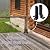 Cskunxia 4Pcs Adjustable Post Base Bracket Fit 1.5x1.5, 2x2, 2x4, 4x4 Post Deck Post Anchor Base Brackets Adjustable Wood Fence Pergola Brackets for Railing Mailbox Deck