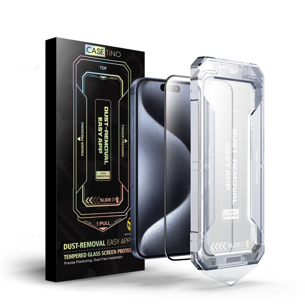 CASETiNO Tempered Glass Screen Protector for iPhone 15 Plus with Easy Installation Kit (2-Pack) (B0CPSZ6RYB) Amazon Price History, Amazon Price Tracker