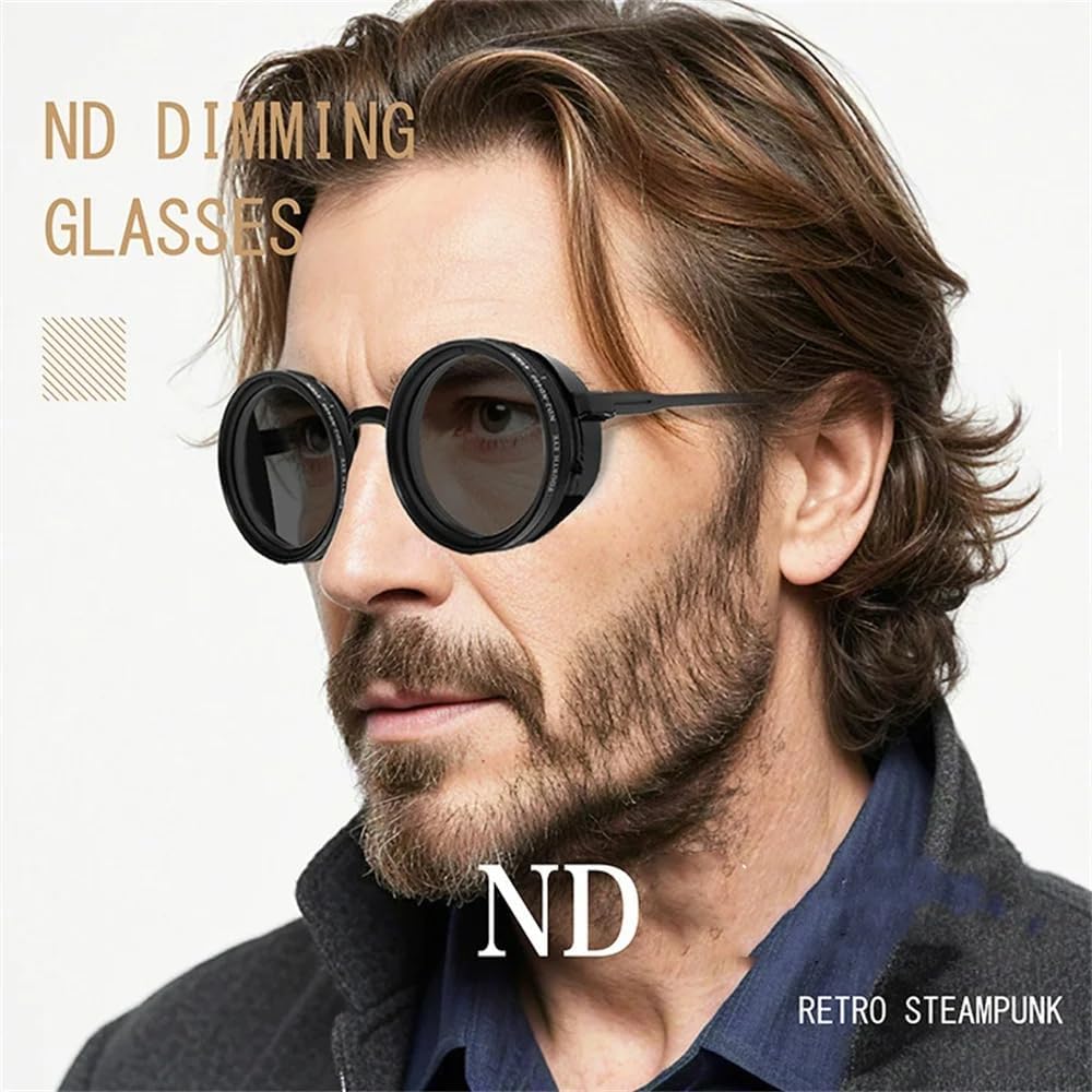 Hand Made Nd-400 9 Gears Round Polarized Adjustable Dimming Men Sunglasses women Filter Diving Fishing - Image 4