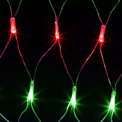 Miniatura 9 de 198 luces de red LED de 9.8 pies x 6.6 pies enchufables, 8 modos de iluminación de malla conectables, luces de red de Navidad impermeables al aire