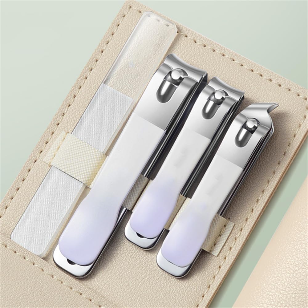 Juego de cortaúñas, Tijeras de uñas portátiles, Herramienta de manicura y pedicura de Acero Inoxidable, Cuidado de Las uñas de Las Manos y los pies, Verde Degradado