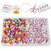 680 Abalorios Cuentas Kit para Hacer Pulseras, Wafly Niños Bricolaje Conjunto de Perlas de Resina Acrílica Craft Kits con Caja Venda para Collares Pulseras DIY Haciendo Kit Educativo Juguetes