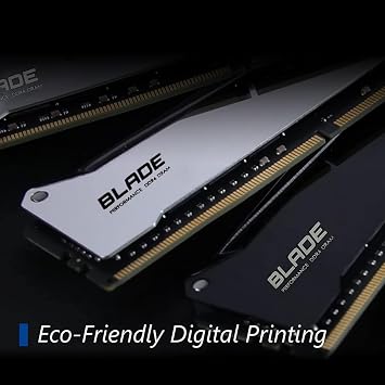 OLOy DDR4 RAM 32GB (2x16GB) Black Hairline Blade RGB 2666 MHz CL19 1.2V 288-Pin Desktop UDIMM (MD4U1626190BRKDA)