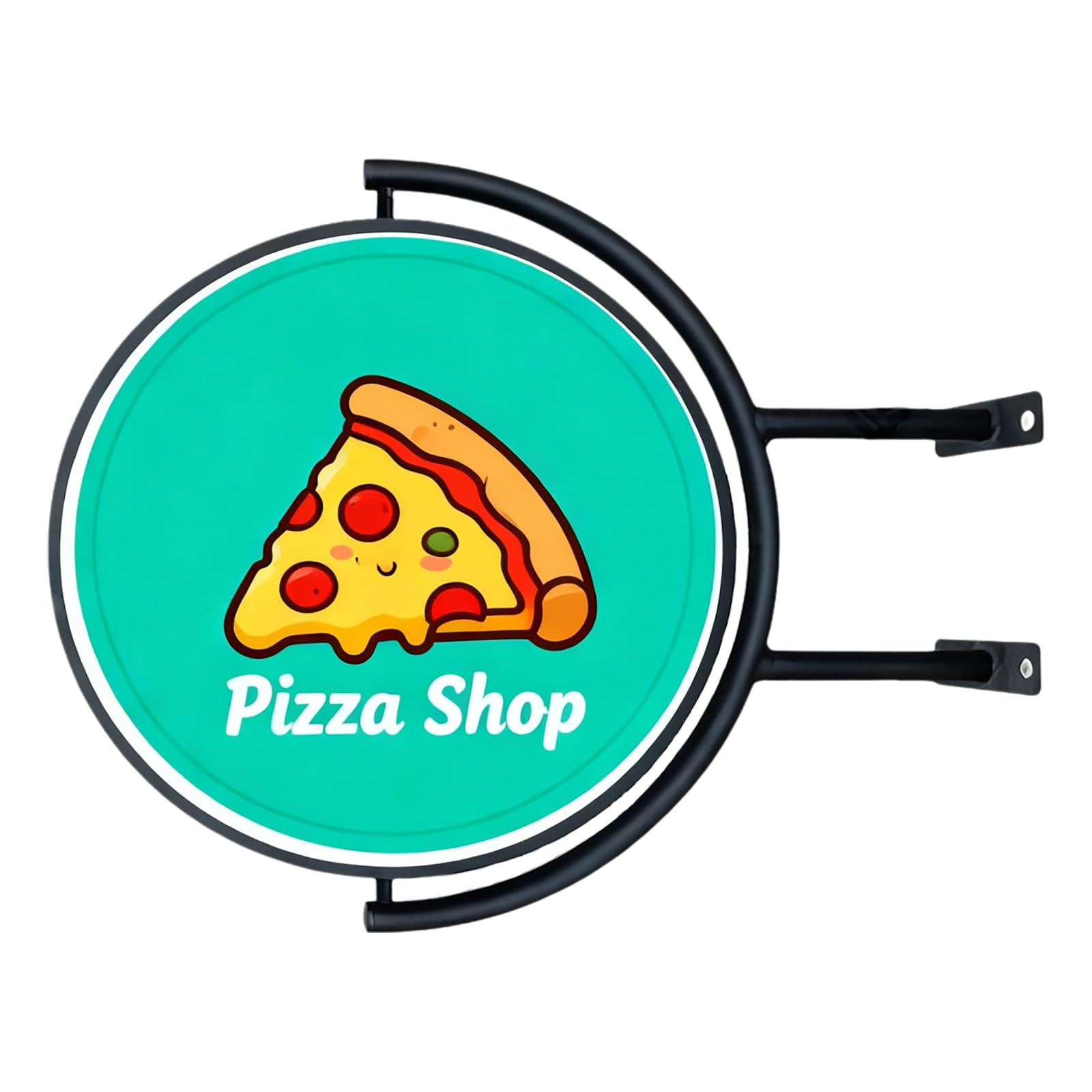 ZHJOPP 360-Degree Rotary Double-Sided LED Light Box, Outdoor Advertising Sign, LED Display Board, Business Promotion Lightbox (50cm)
