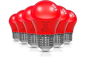 ORALUCE Red Porch Light Bulb for Festive Occasions