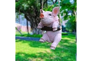 Charmingly Naive Pig Statues Outdoor, Pig Decor Outside