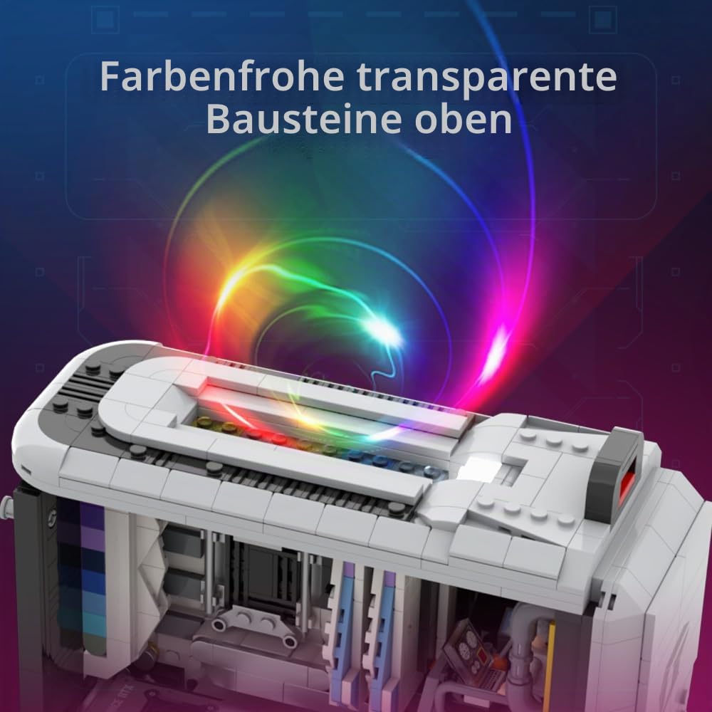 BRICKKK Technic Klemmbausteine Set - PC Desktop Computer Modellbausatz für Erwachsene, Kreatives Sammlermodell zum Bauen und Ausstellen für Zuhause oder Büro