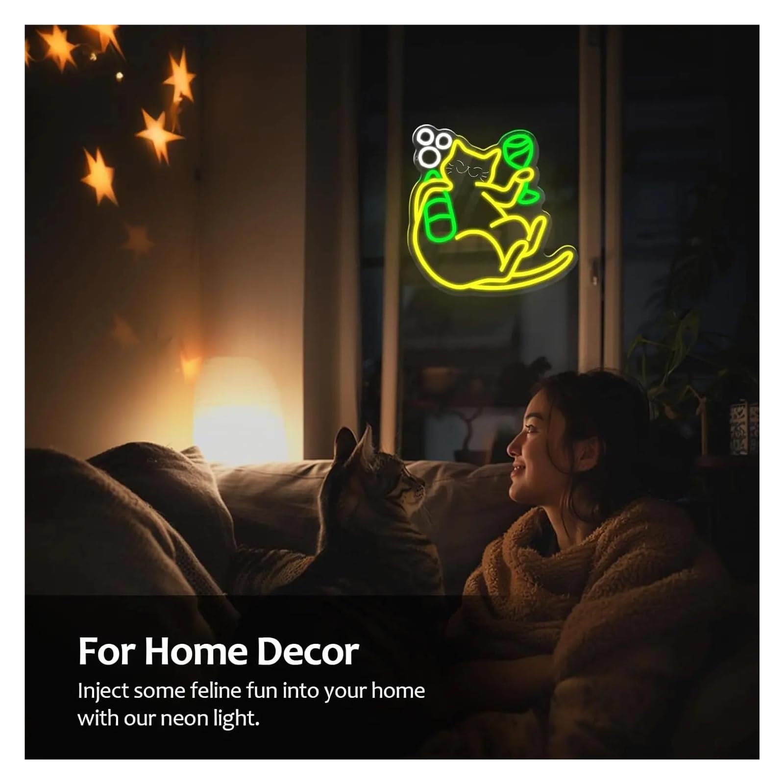 néon signe Enseigne Au Néon Avec Chat, Alimentée Par USB, Lumière, Pour Bar, Caverne, Salon, Fête, Magasin, Décoration Murale, 31.5cmх38cm