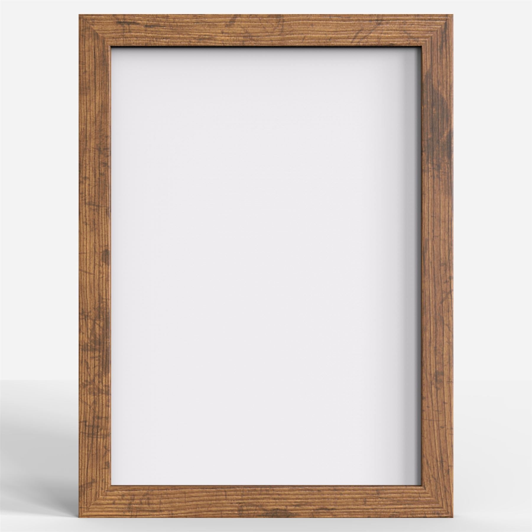 Rustic 10x8 (25.4x20.3cm) Photo Picture Poster Frame - Shatterproof Styrene, Hang or Stand