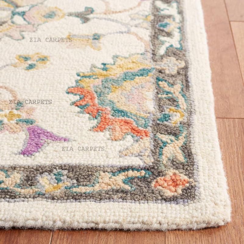 Image of zia carpets Hand Tufted Woollen Modern Collection Bedroom & Living Room Carpet Size 15 X 20 Feet