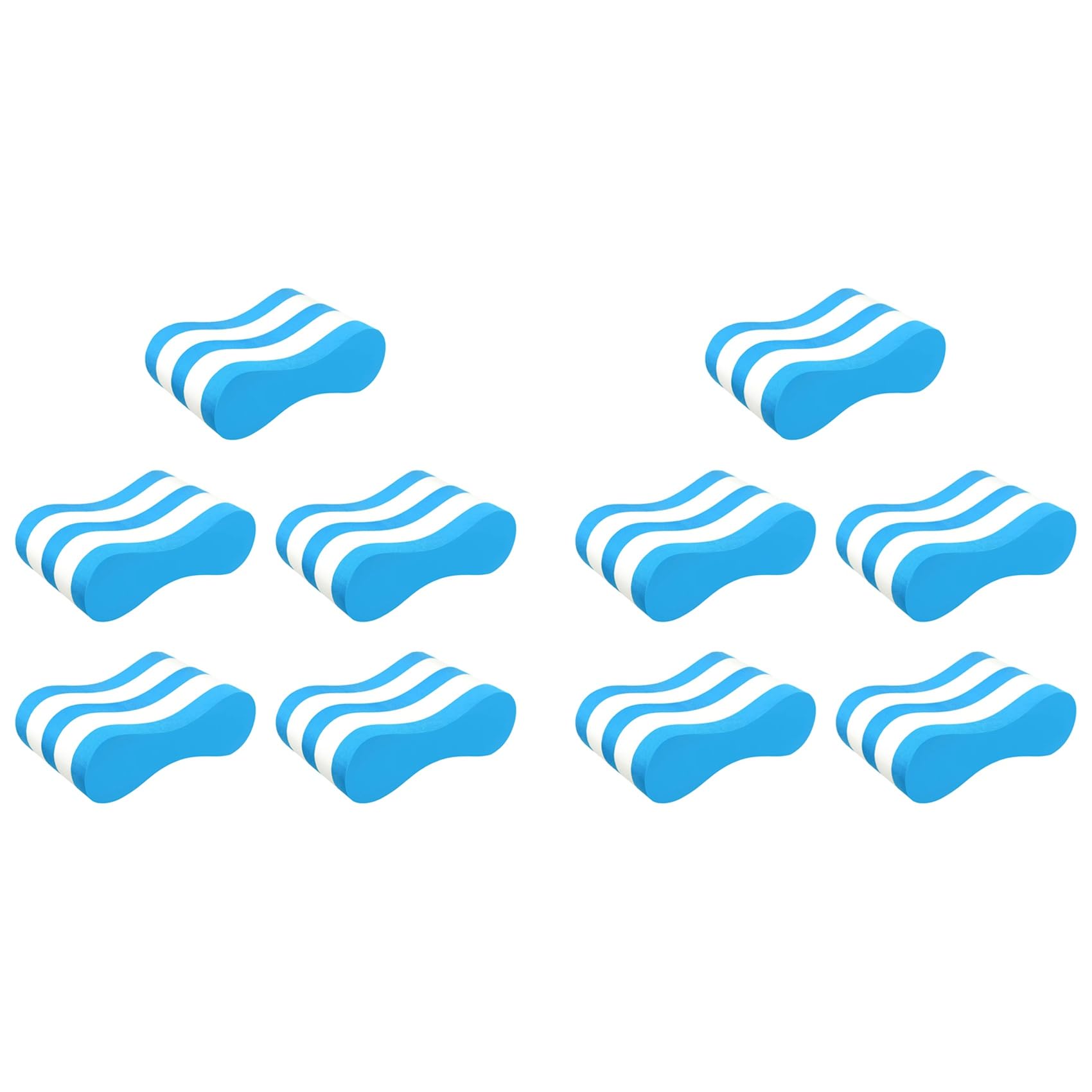 10X Pull Buoy Leg Float - Aiuto per L'Allenamento nel Piscina, Supporto per Gambe e Fianchi per Adulti, Bambini e Principianti, per Il Nuoto