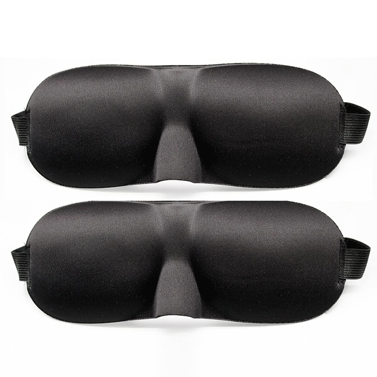 LUYILA Sleep Mask for Back and Side Sleeper Block Out Light 2 Pack Eye Mask Sleeping of 3D