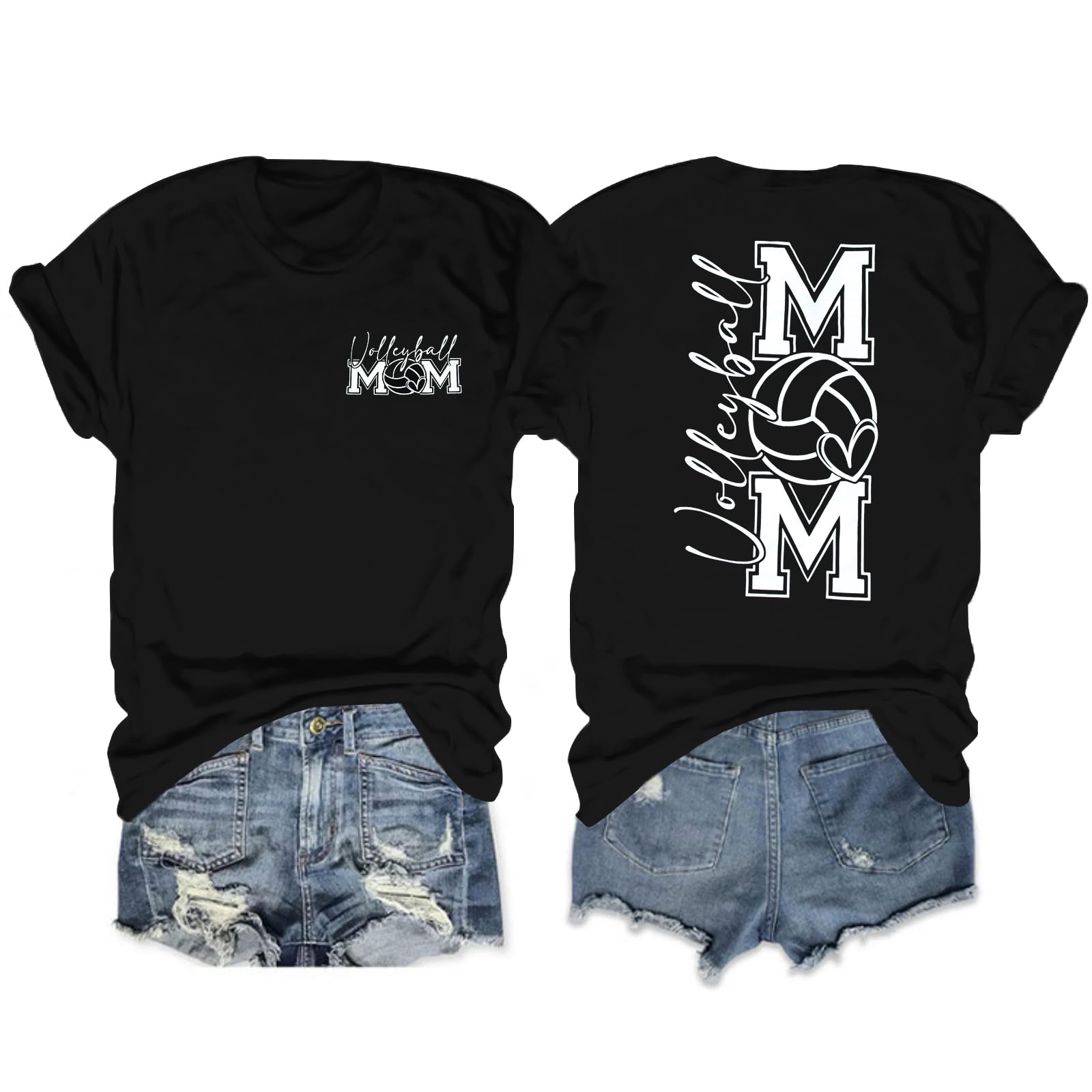 Volleyball Mom Shirt for Women Volleyball Shirts Game Day Shirt Game Day Graphic Shirts