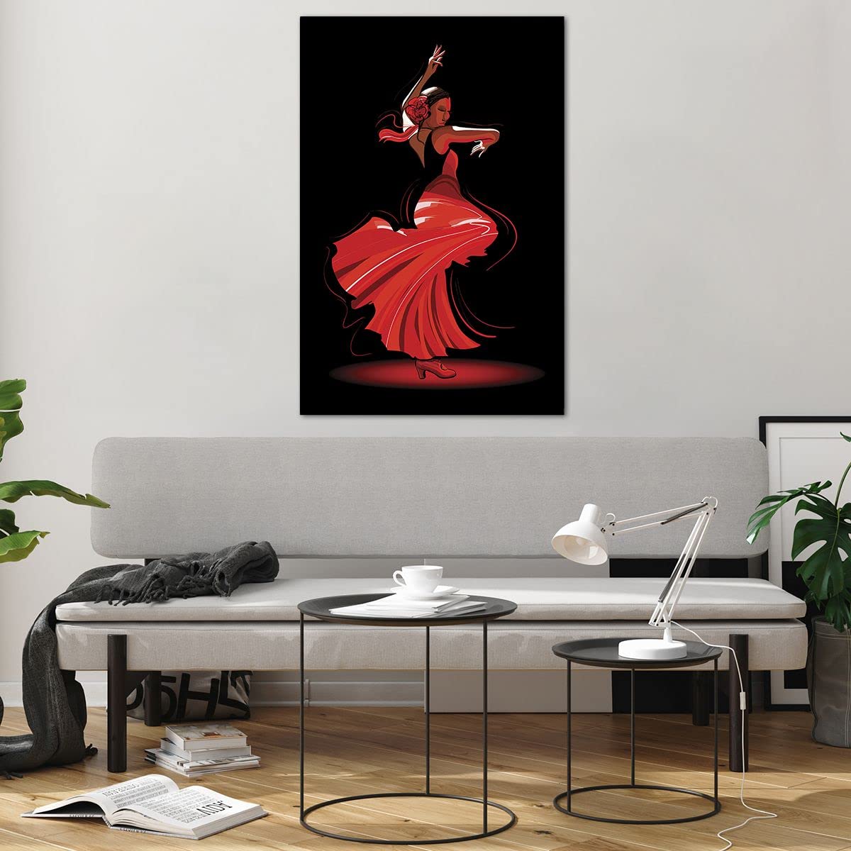Tableau Déco Impression Sur Verre ARTTOR 120x80cm - Femme Danse Moderne