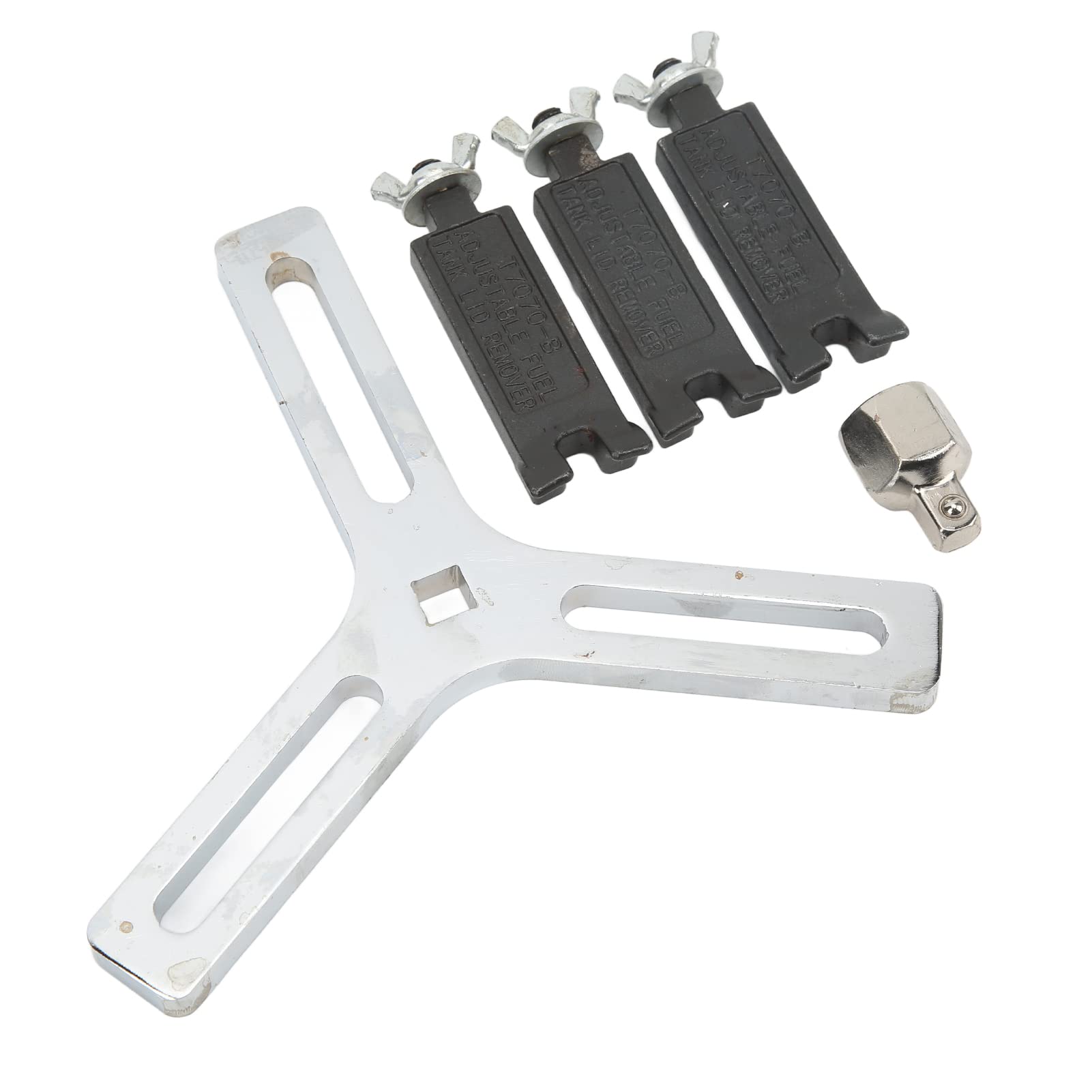 Fauhapyway 3-Backen-Kraftstoffpumpen-Schlüssel – 140–180 Mm Verstellbar, Aus Legierung – Zum Lösen Von Tankdeckeln Für BMW, Nissan & Co.