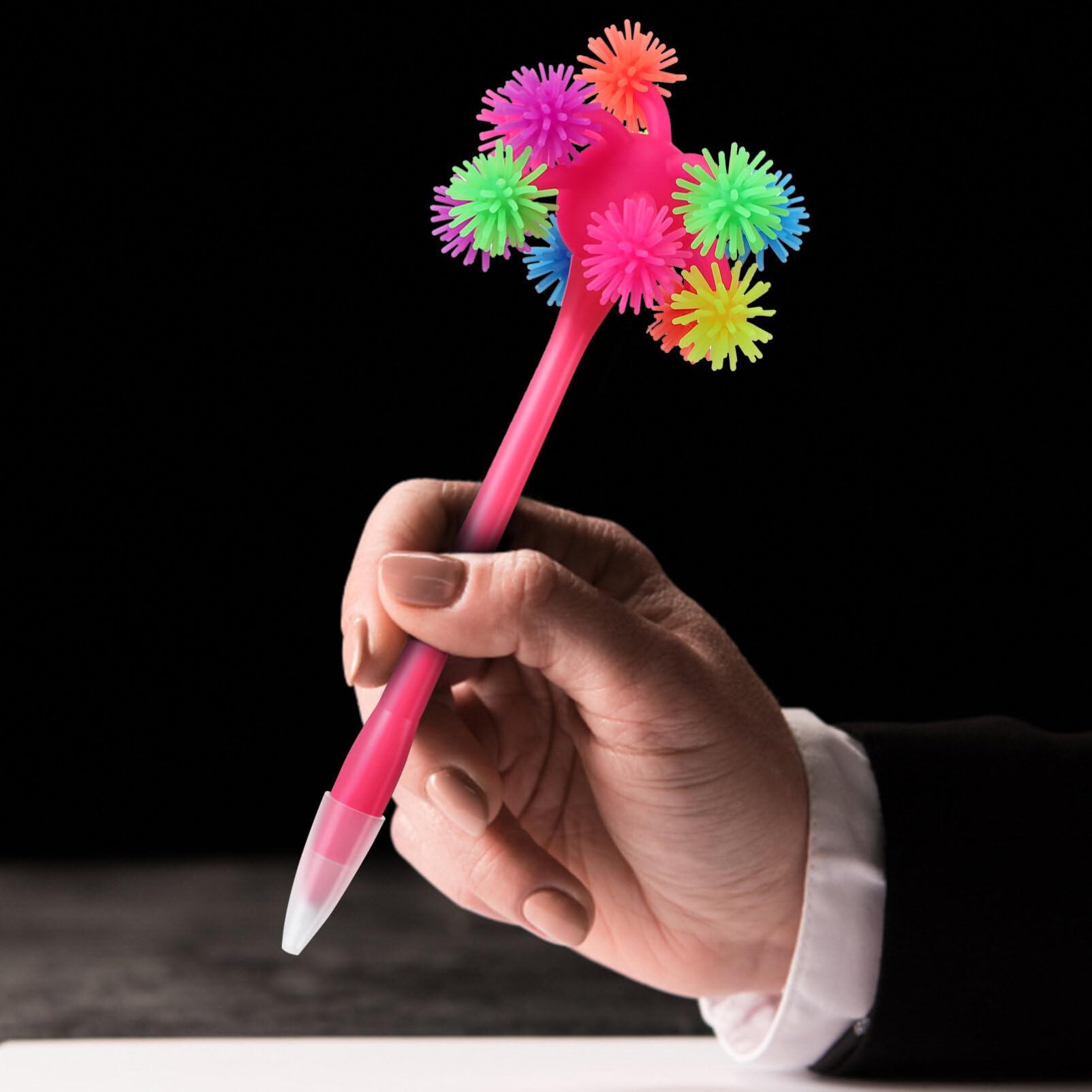 Snapklik.com : Toyvian Fun Stress Ball Pens: 9pcs Cartoon Sea Urchin ...