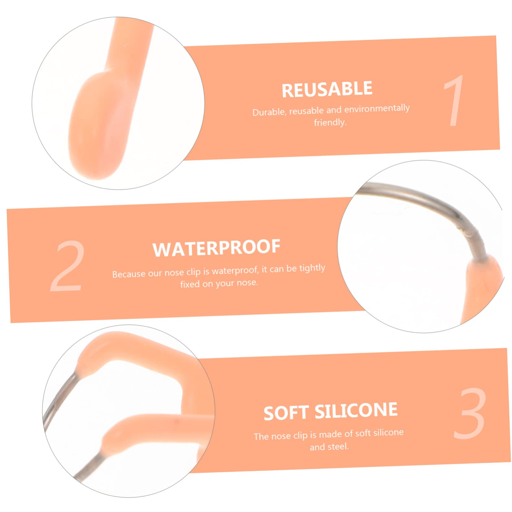 Clip para La Nariz Tapones para La Nariz para Nadar para Adultos Pinza para La Nariz Protector De Nariz para Natación Accesorios para Suministros De Natación Clip De Entrenamiento