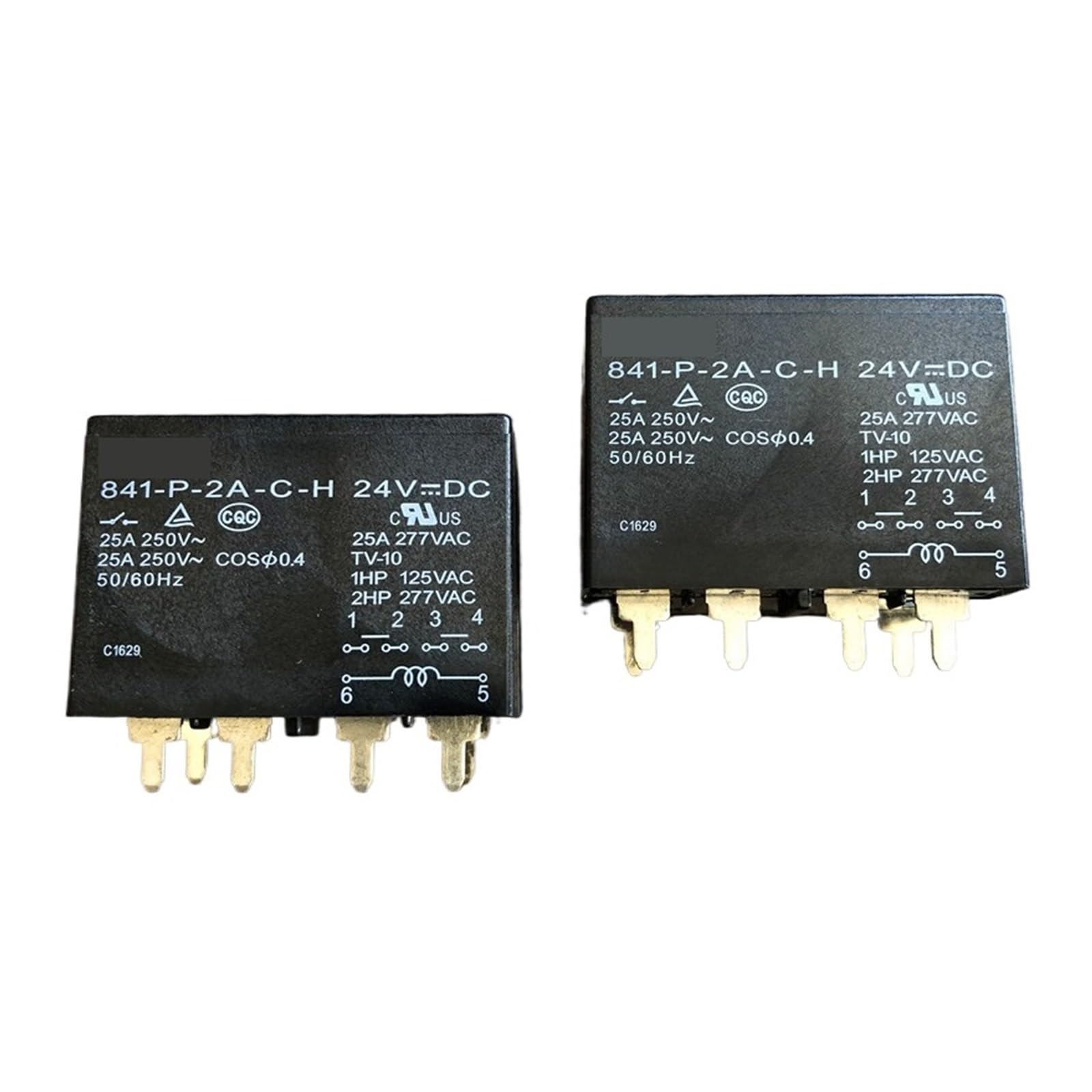 Relé de potencia 841-P-2A-CH-24VDC para solucionar fallos de encendido en maquinaria industrial