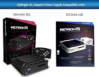 Vista 2 de UpBright Adaptador de CA de 5V 2A compatible con Hyperkin RetroN 5 HD Gaming Console Boy Video Game RetroN5 M01688-BK M01688-GR M07021-BK M07021-GR