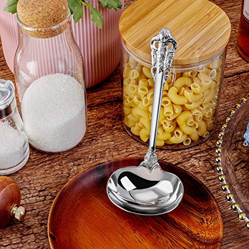 Keawell Gorgeous 1 Oz. 18/10 Stainless Steel Gravy Ladle, Antique Small Ladle For Stirring, Mirror Finished Soup Ladle Spoon And Dishwasher Safe  thumb #1