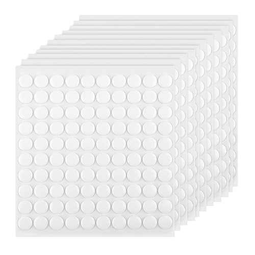 1200 piezas de tachuelas adhesivas transparentes de doble cara puntos adhesivos extraíbles masilla redonda para colgar en la pared o decoración de disponible en Yaxa Colombia