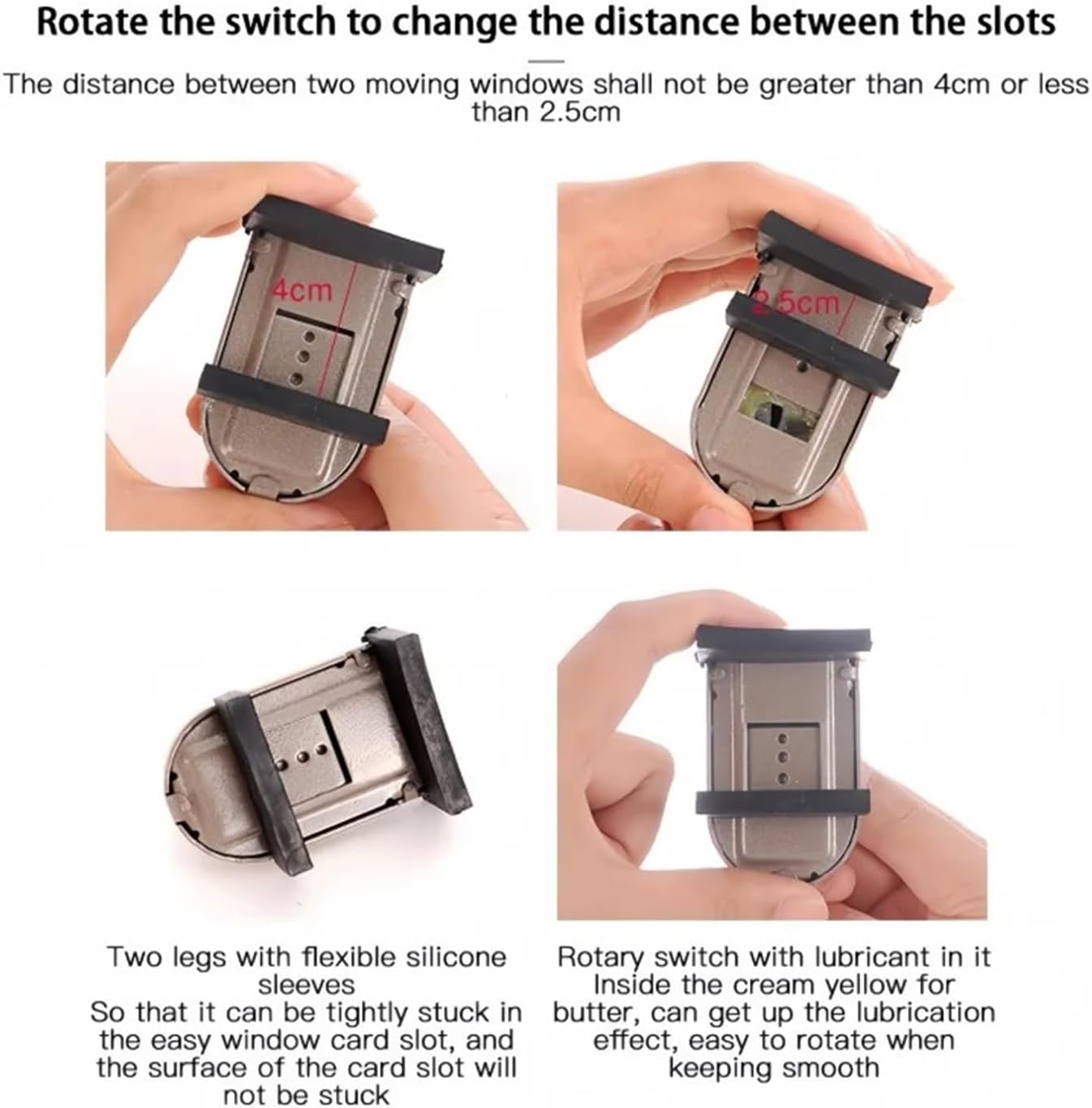 Window Limiter 4Pcs Sliding Window Locks Sash Stopper Door Anti-Theft Lock Adjustable Buckle Windows Limiter(1PC Brown)