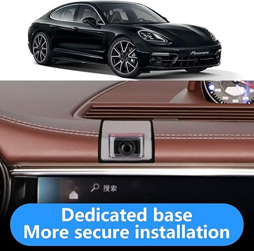 Miniatura 3 de LUNQIN Soporte para teléfono de coche para Porsche Panamera 2017-2023 Teléfonos grandes con funda, accesorios para automóviles, soporte de