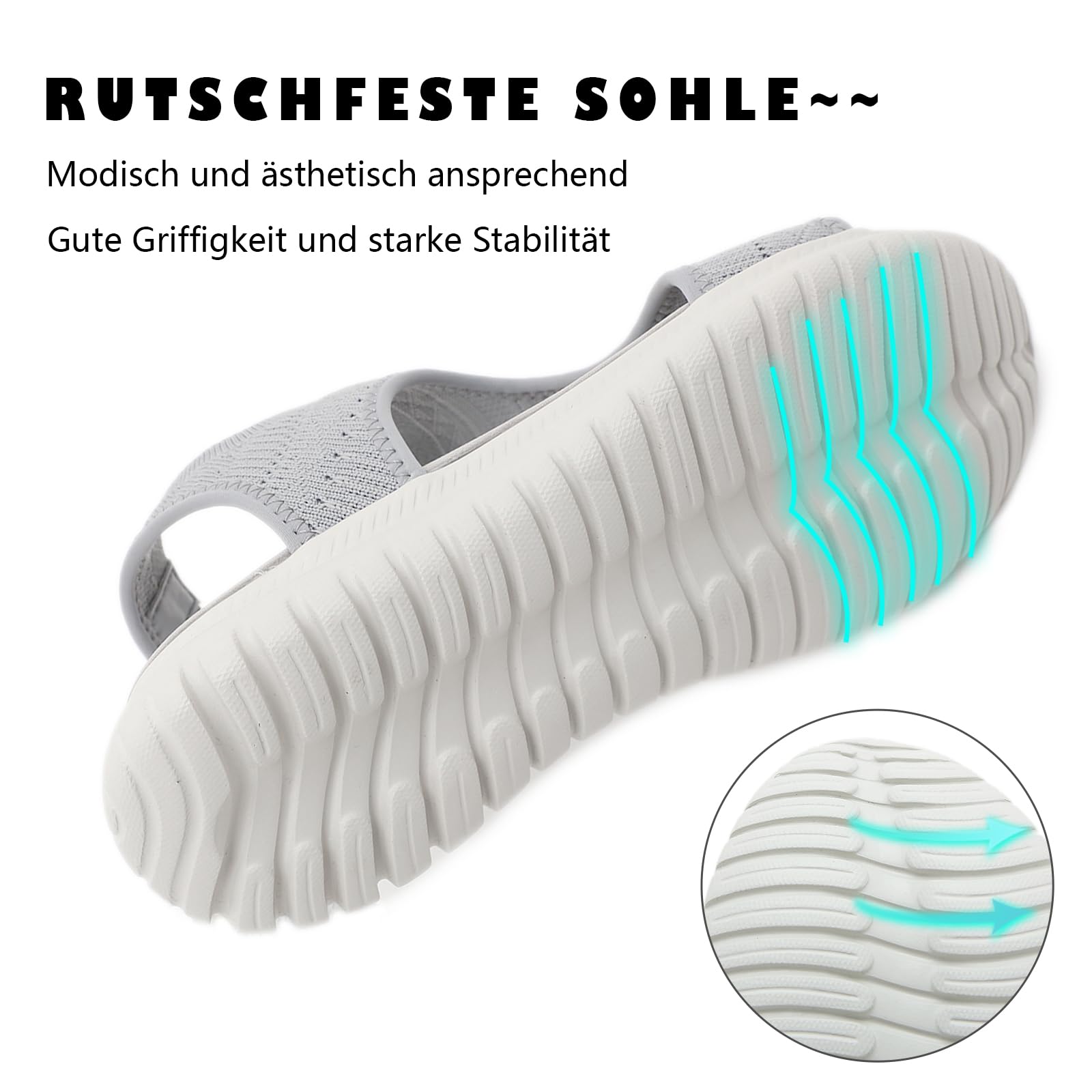 Sandales Femme Été Confortable Orthopédique Chaussures, 35-42 EU