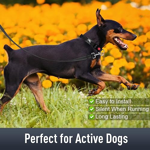 Miniatura 3 de Airtag - Collar de perro para perros grandes, collares reflectantes con soporte AirTag, hebilla de bloqueo de seguridad y acolchado suave, collar de