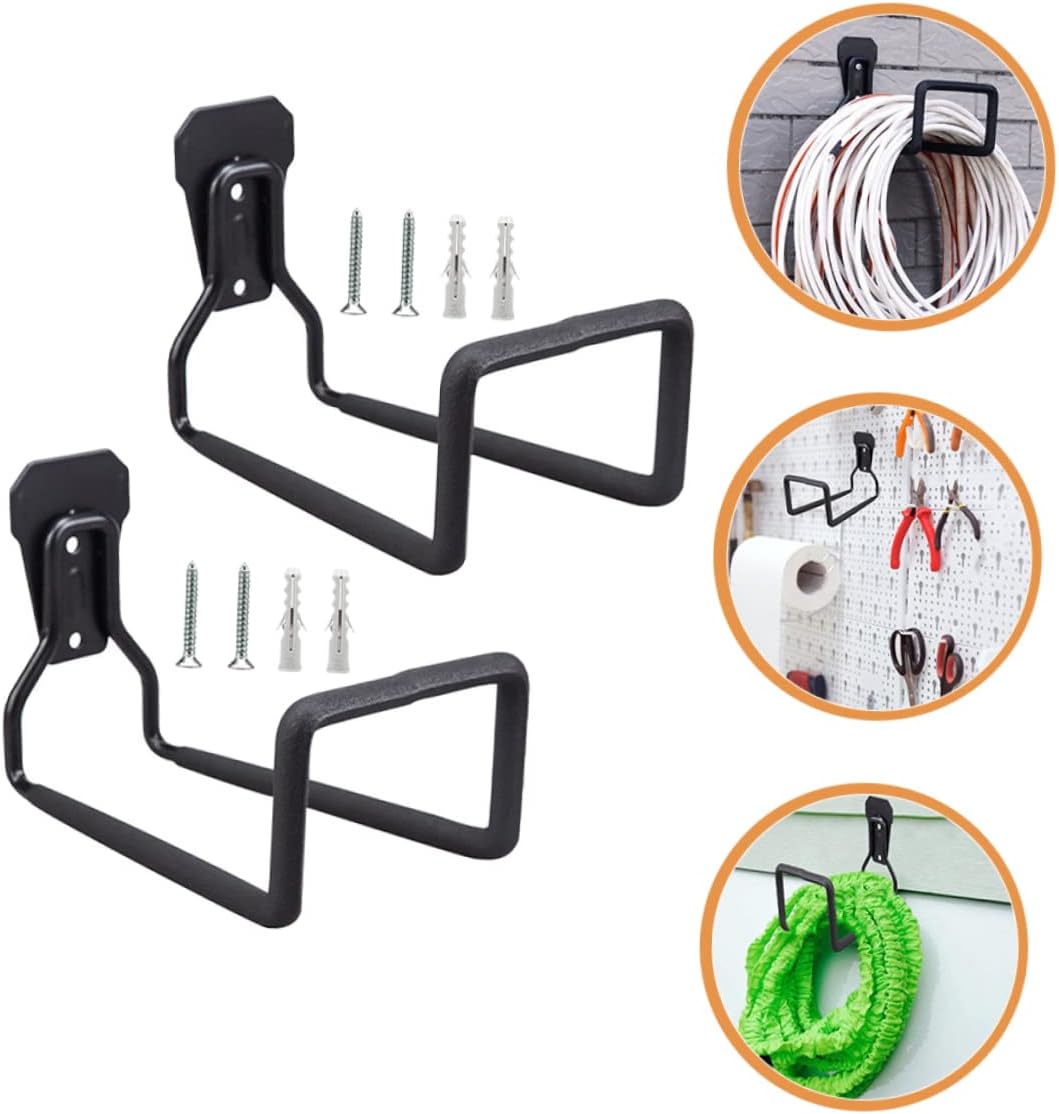 Veemoon 2pcs Garage Storage Hooks Wall Mount Heavy Duty Hooks for Ladders Tools Cord