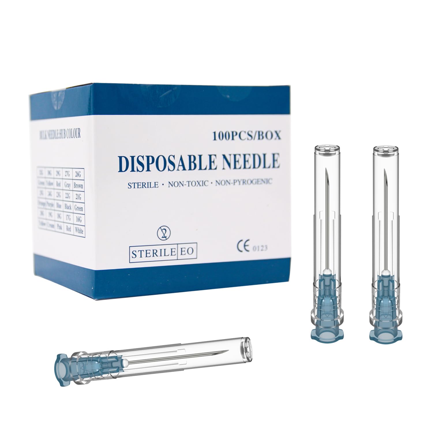 23 Gauge 1 Inch Needle(100 Pack), Luer Lock Industrial Accessories Needles,Individually Wrapped(23G 1 inch)