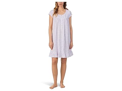 Eileen West Cotton Knit Cap Sleeve Short Nightgown Women