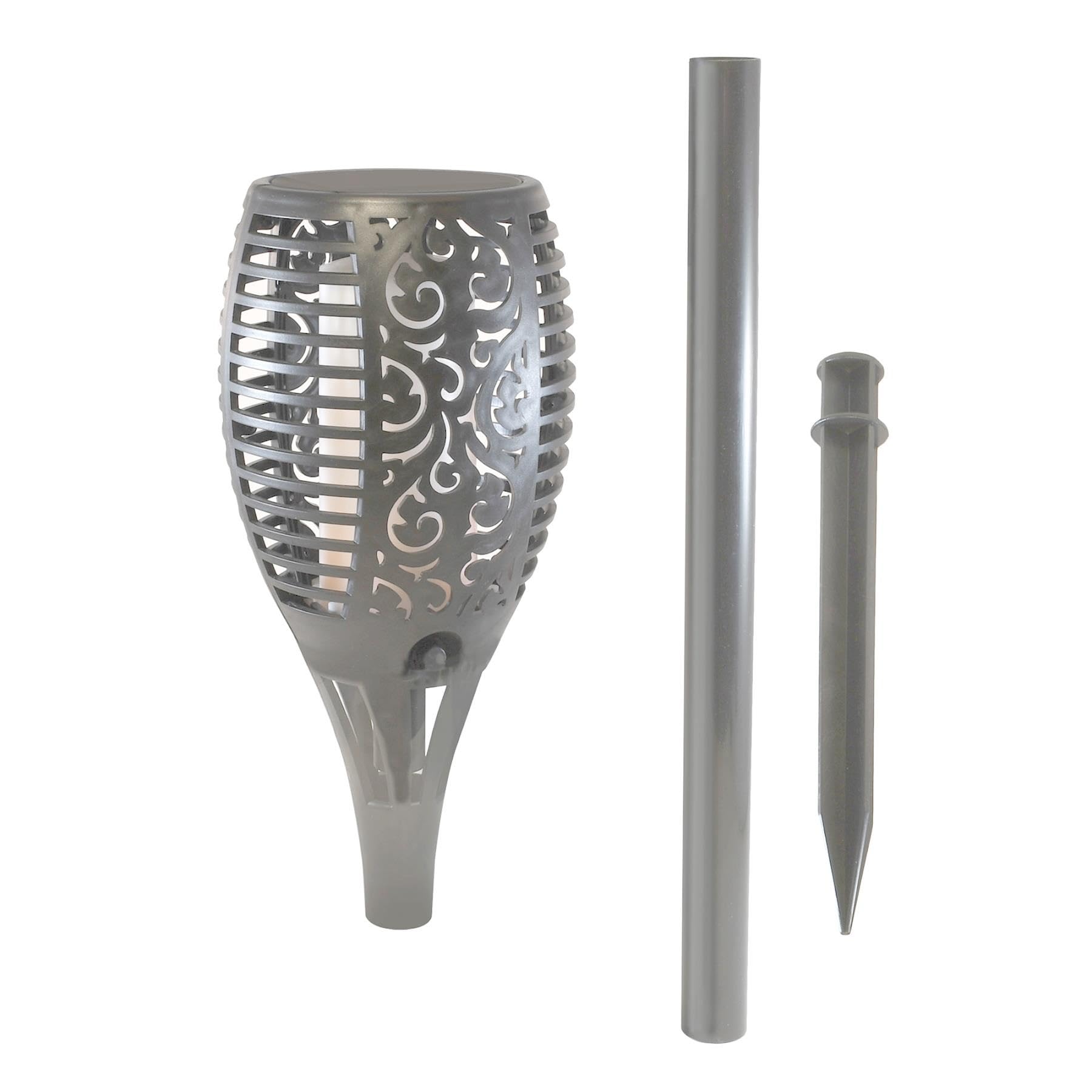 Smart Solar Cool Flame Realistic Flaming Torch Outdoor Stake Light