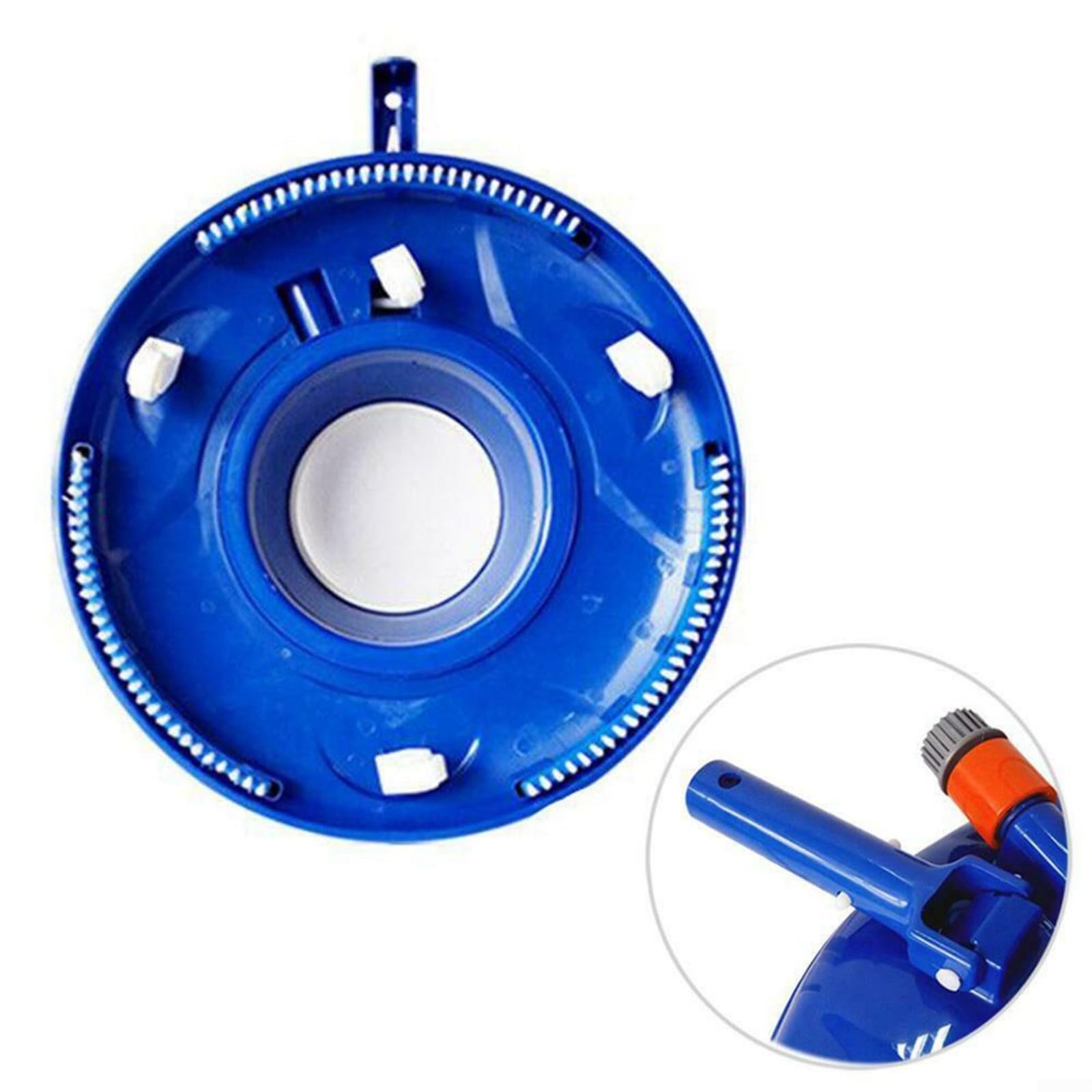 Venturi - Pulitore per piscina per foglie e sporcizia, con attacco per tubo da giardino, sacchetto filtro e spazzole inclusi, per vinile e cemento, 42 x 39 cm
