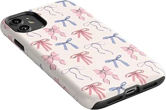 Casely iPhone 11 Case | Coquette Girlie | Pastel Bows | Essential Slim Dual-Layer Protective Design