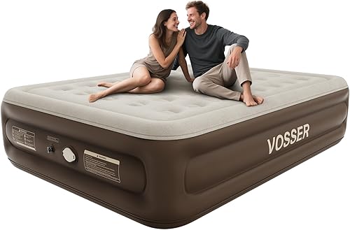 Cama de aire tamaño Queen con bomba recargable desmontable, para camping y uso doméstico, diseño portátil, soporta hasta 660 libras máximo