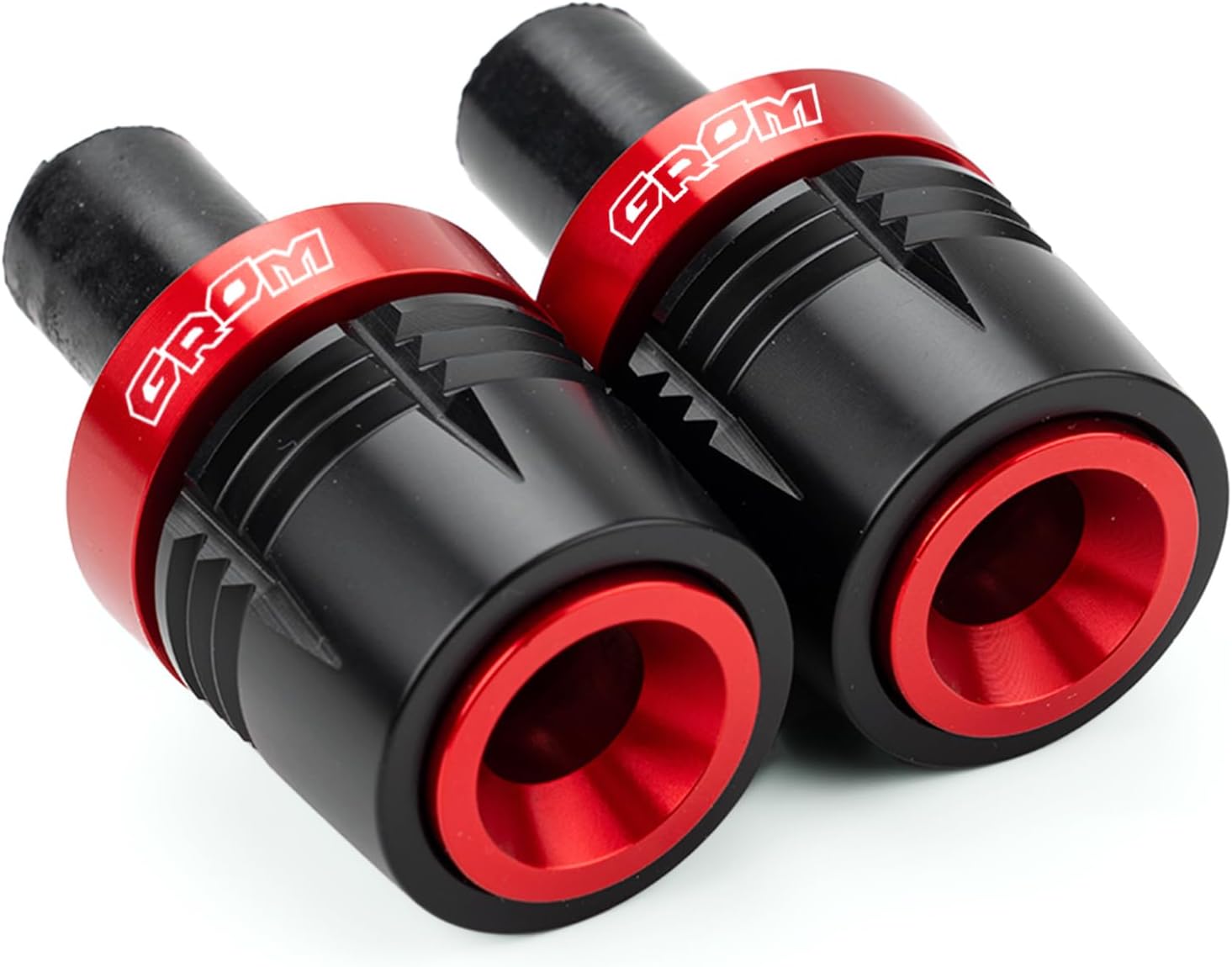 Compatible With Grom 125 2025 MSX 125 MSX125 2014-2023 2024 2025 Grom Accessories Motorcycle Handle Bar Ends Grips Plug Sliders Handlebar Grips Cap (Red)