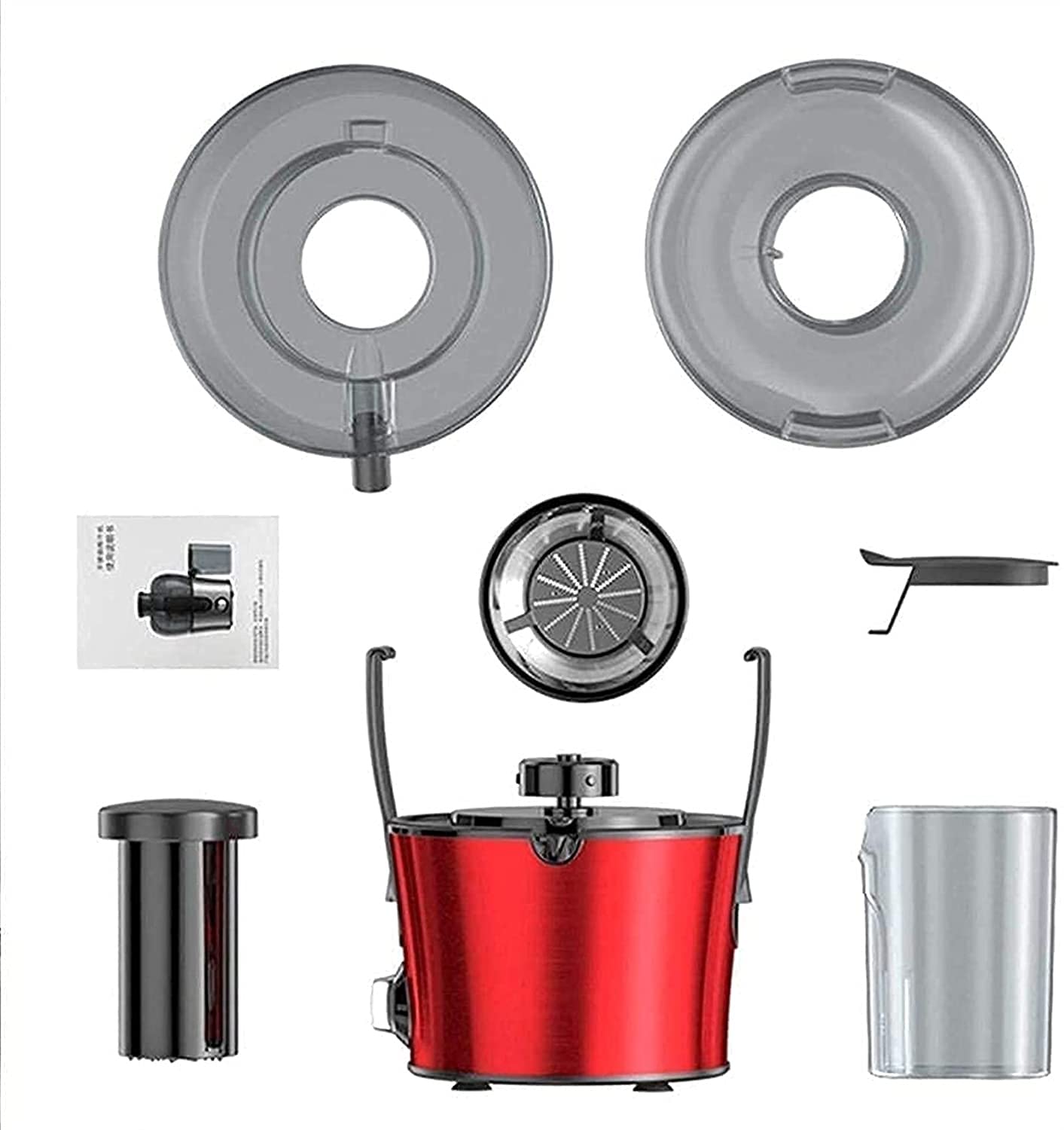 Máquinas de expresión Lenta Masticación Lenta Juicer Prensa Colgada Juicer Verduras y FruitSEXTRÁTICO Fácil de Limpiar 3 velocidades BPA- Libre