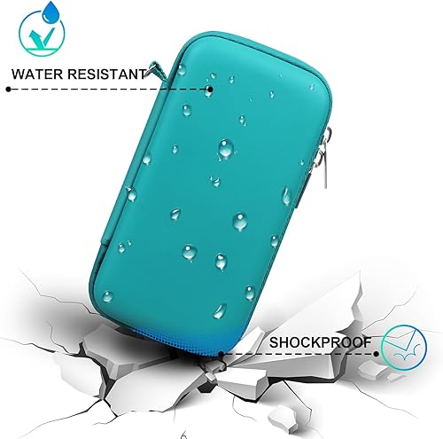 Vista 5 de BOVKE Funda rígida de viaje de poliuretano para MacBook Air Pro, adaptador de corriente Apple MagSafe 2 USB-C Charger, espacio adicional