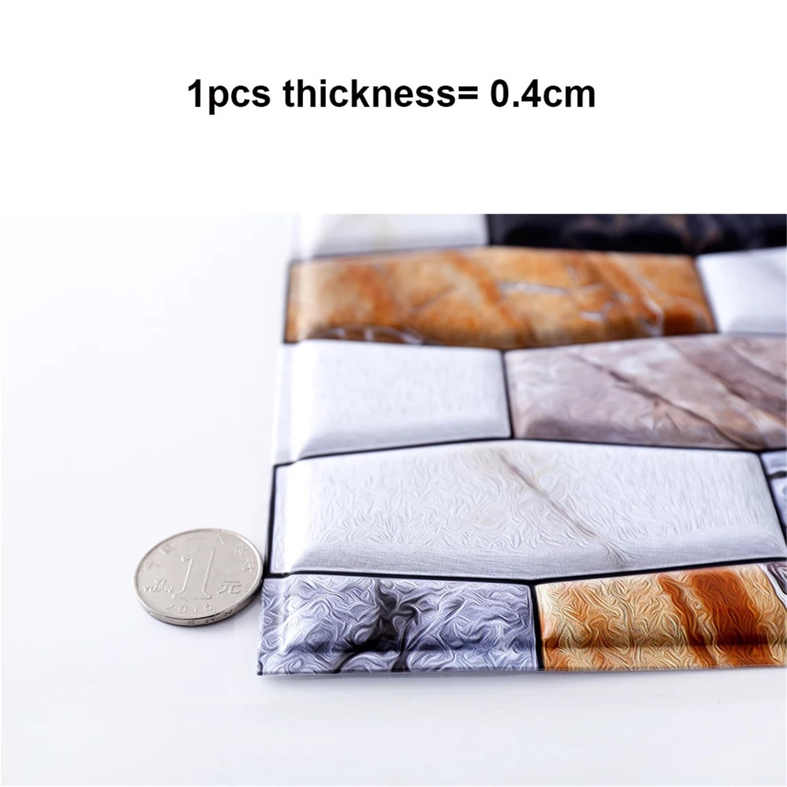 Papel Pintado Autoadhesivo Pegatinas for paredes de ladrillo imitación 3D, 30x30cm, bricolaje, papel tapiz autoadhesivo extraíble, impermeable, decoración artística for sala estar y cocina(G,20pcs)