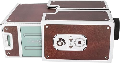 Miniatura 7 de Proyector de teléfono inteligente de cartón, mini cine en casa portátil inteligente proyector de teléfono móvil pequeño cine en casa pantalla de