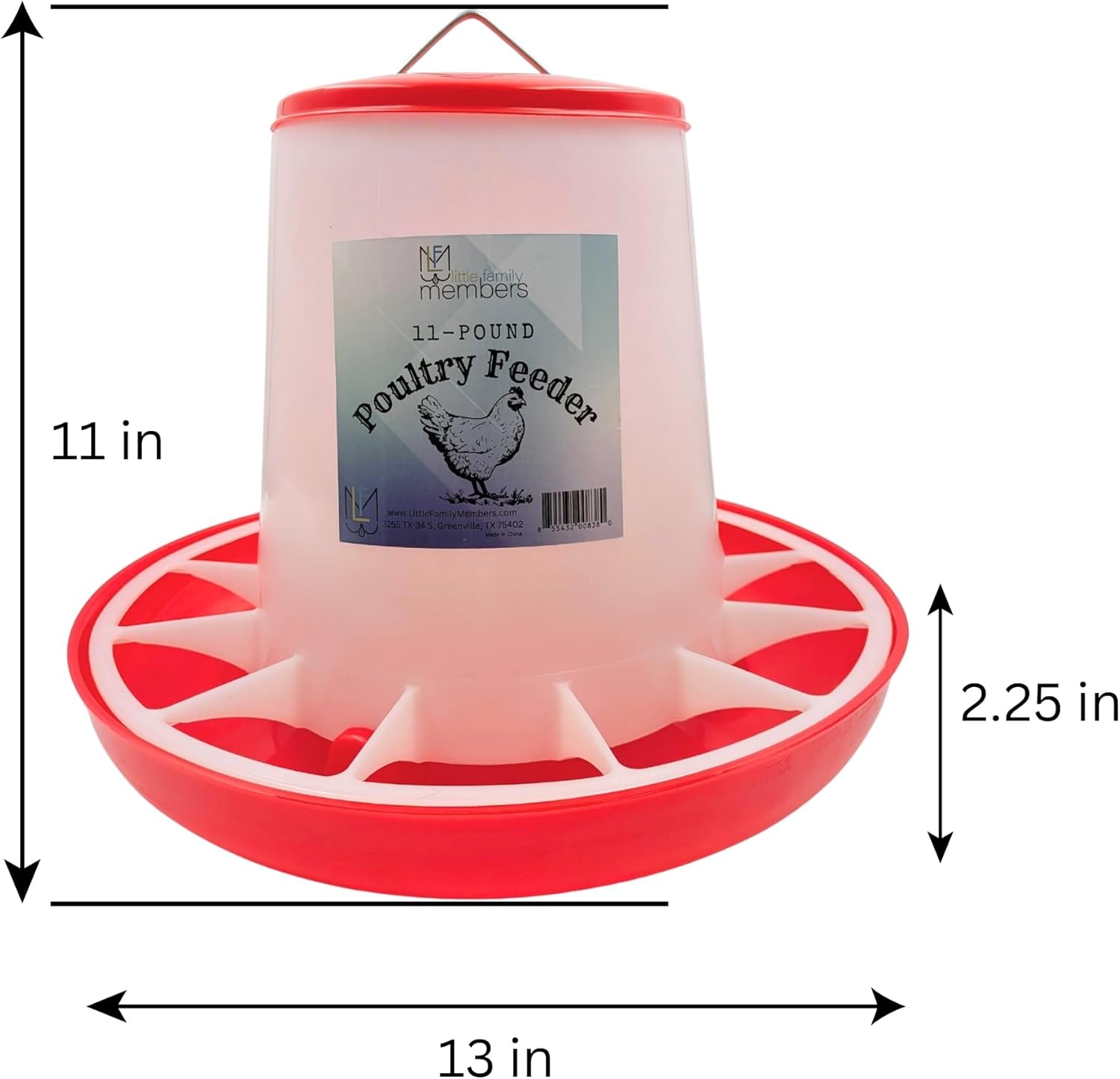 Chicken Waterer and Feeder Set | 1.5 Gallon Poultry Drinker and 11 Pound Feeder Combo | for Chickens, Ducks, Turkeys, Ducklings, Quail, Baby Chicks and More