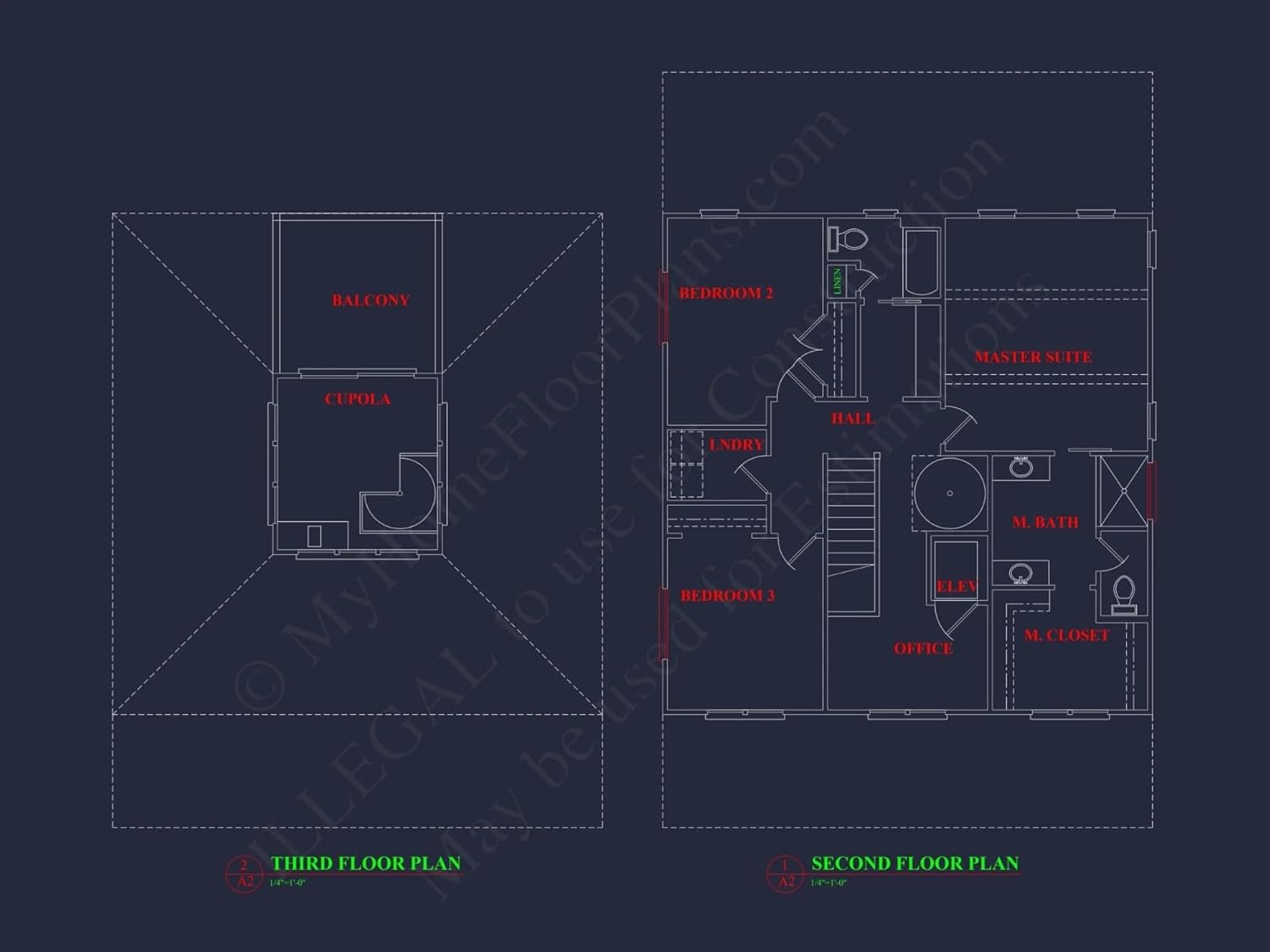18-1424 HOUSE PLAN - Charming 3-Story House Plan with Coastal Architecture and CAD Design