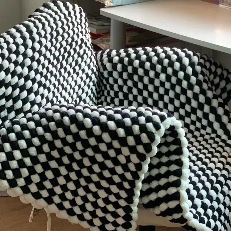 2/4/6 sztuk 120 g Przędza dziewiarska z pomponem, gruba przędza szydełkowa, miękka i puszysta, do koców, poduszek, szalików, czapek i poduszek DIY