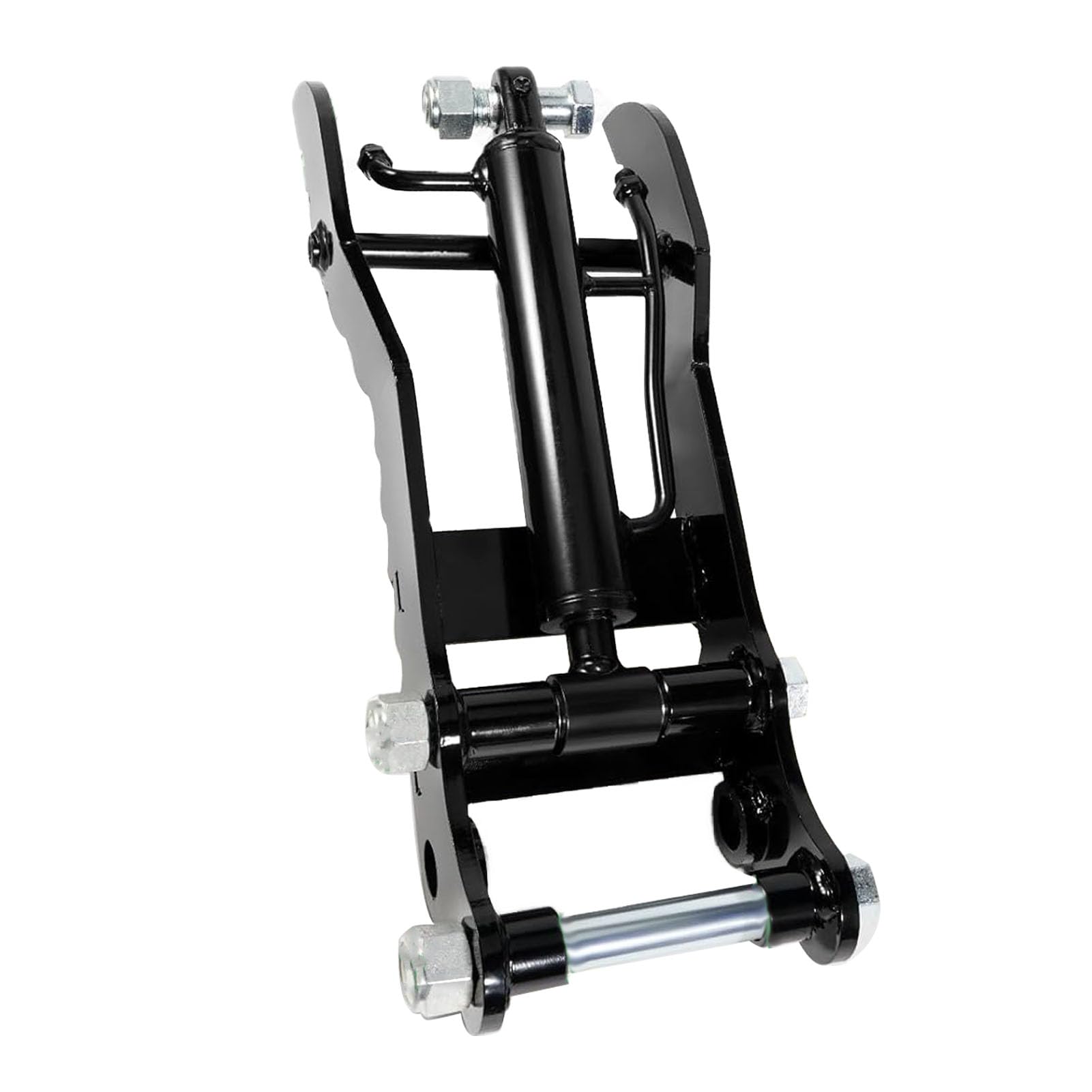 Eujgoov Zacisk Hydraulicznego Kciuka Koparki ze Stali Manganowej o Rozpiętości łączenia 90 Mm i 2 Wężami, dla Mini Koparek do 2,5 Tony do Podnoszenia Kamieni i gruzu.