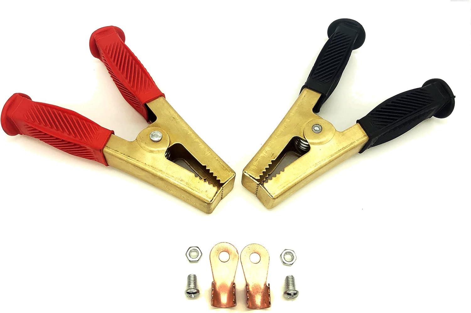 Heavy Duty Crocodile Clamp Thicken Pure Copper 100A/800A/1500A Car Battery Charger Clamps Power Replacement Battery Alligator Clips Jumper Cables Clamp Welding machine clamp（500-1500A）-Large thumbnail