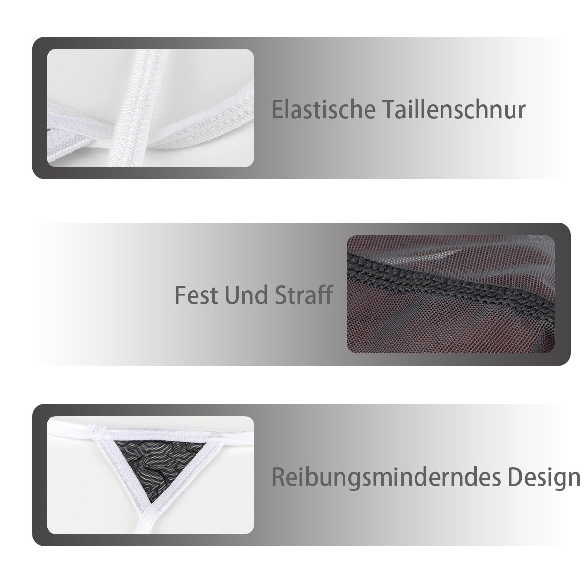 Niedrige Taille Herren Strings Weich und Bequem Leicht Dehnbar